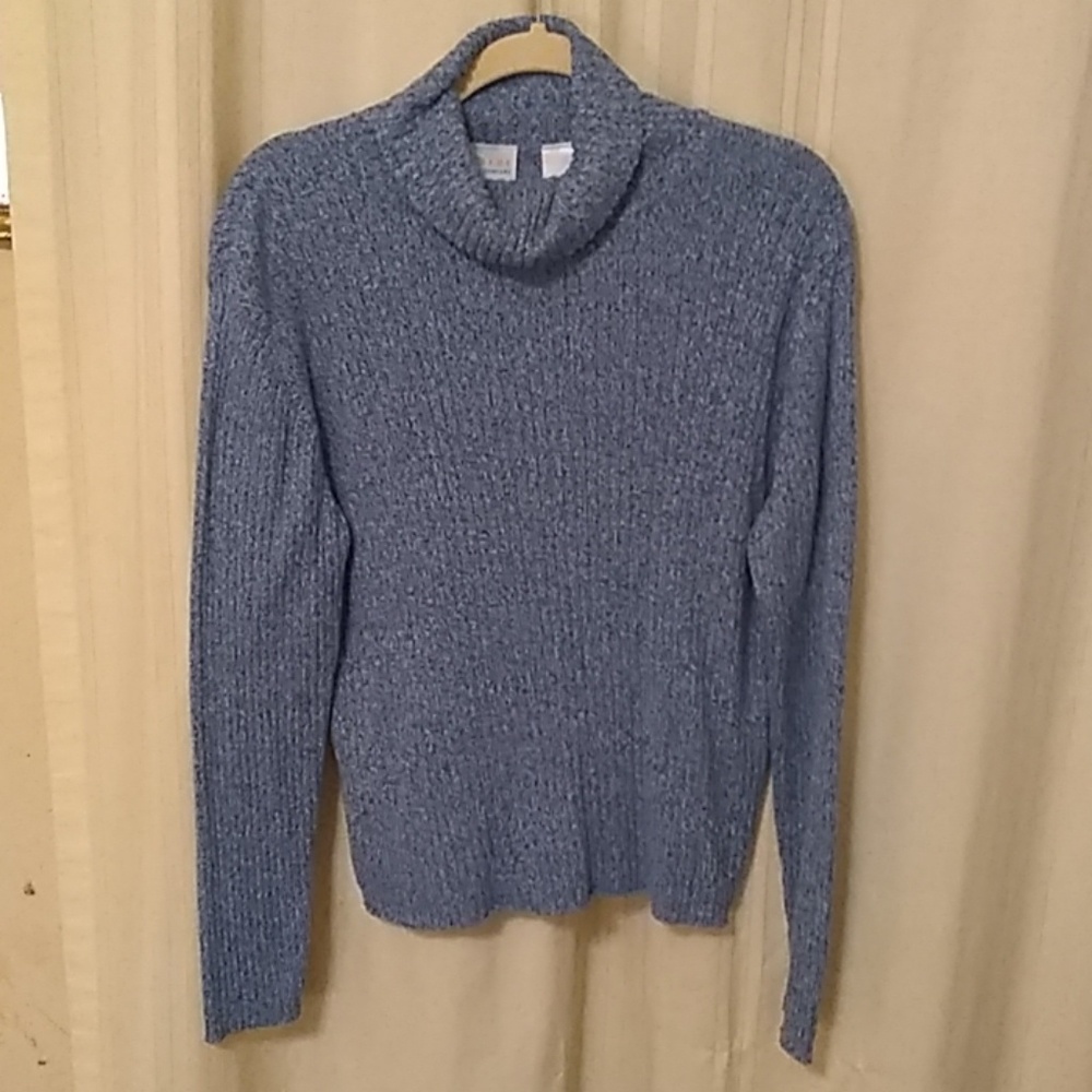 First Issue blue turtleneck sweater sz XL